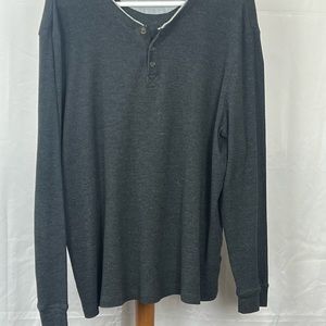 Club Room Men’s Thermal Long Sleeve Gray Size XL $22